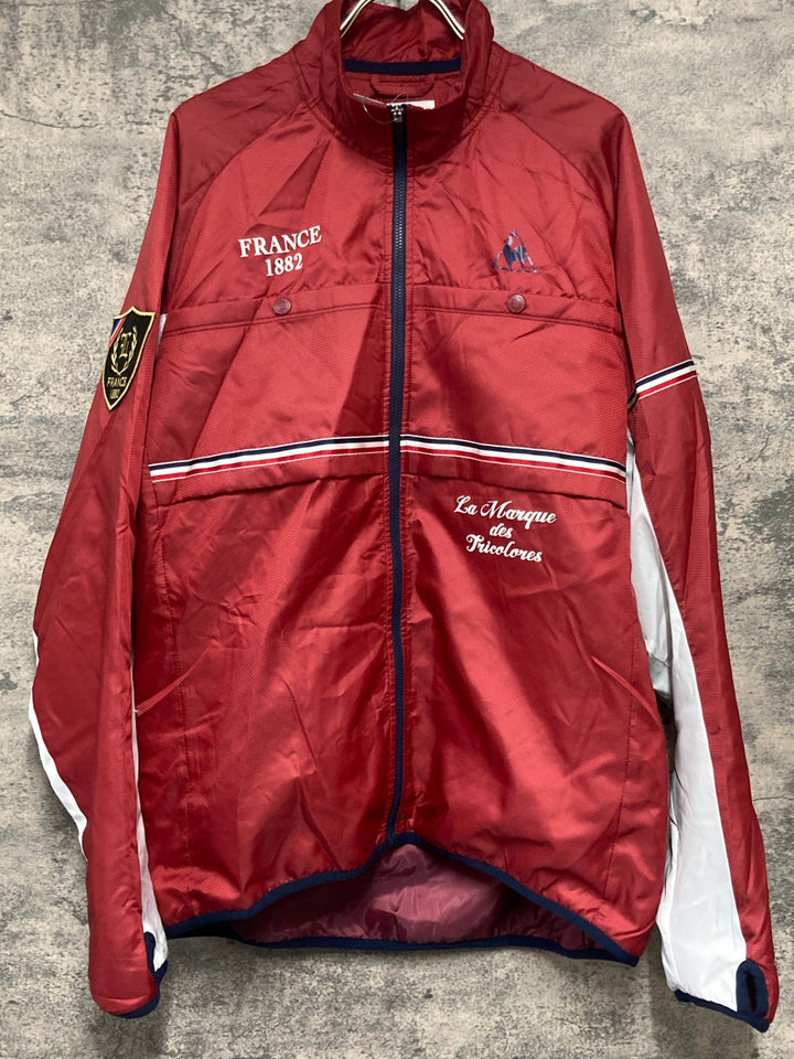 KK450 ルコックスポルティフ le coq sportif 長袖 サイクルジャケット 赤 O