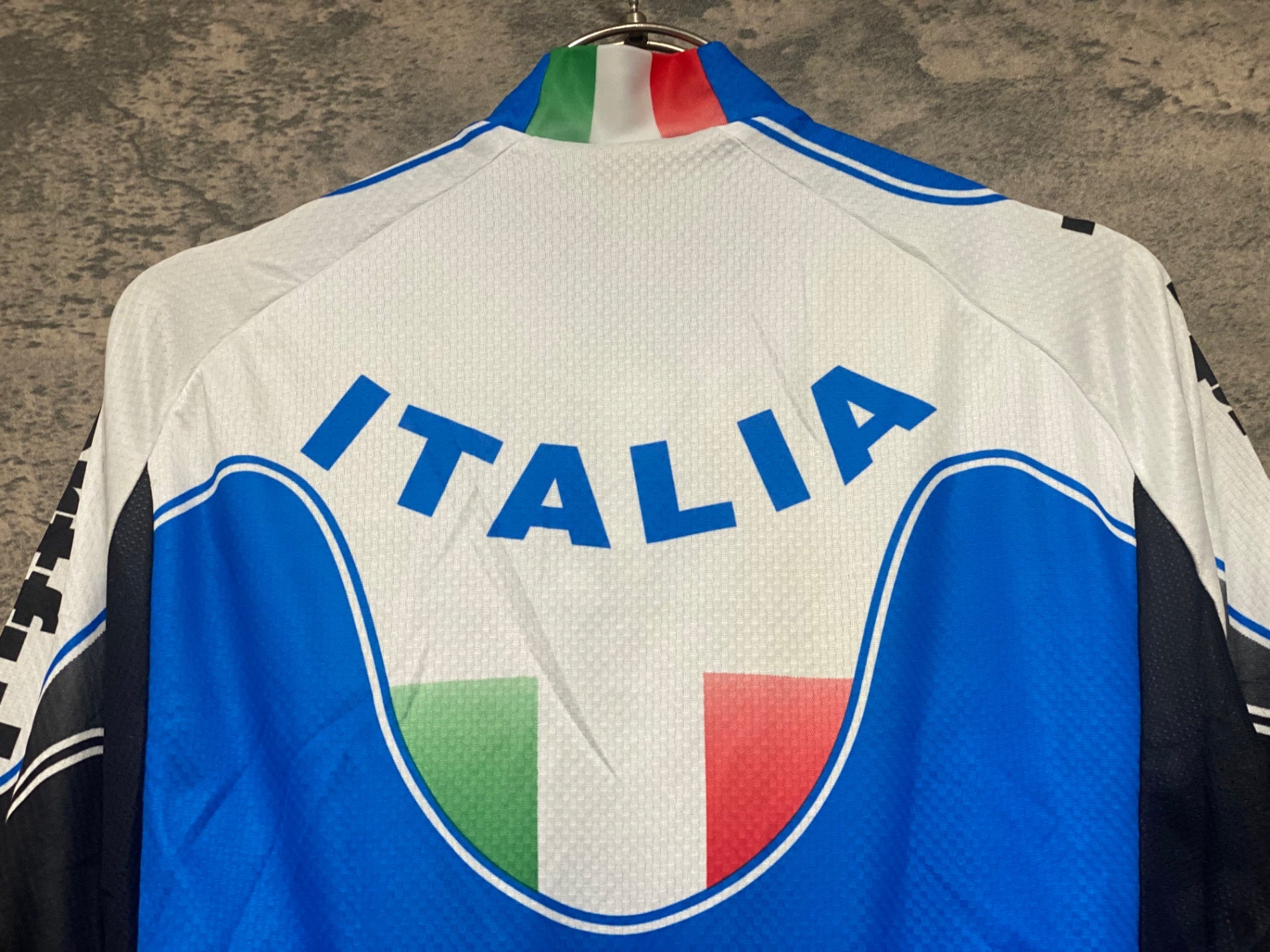 JV559 スポーツフル sportful 半袖 サイクルジャージ 白 青 M ITALIA