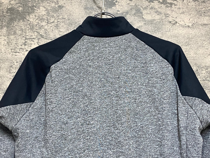 KN167 パールイズミ PEARL iZUMi 長袖 サイクルジャージ グレー 黒 L 裏起毛