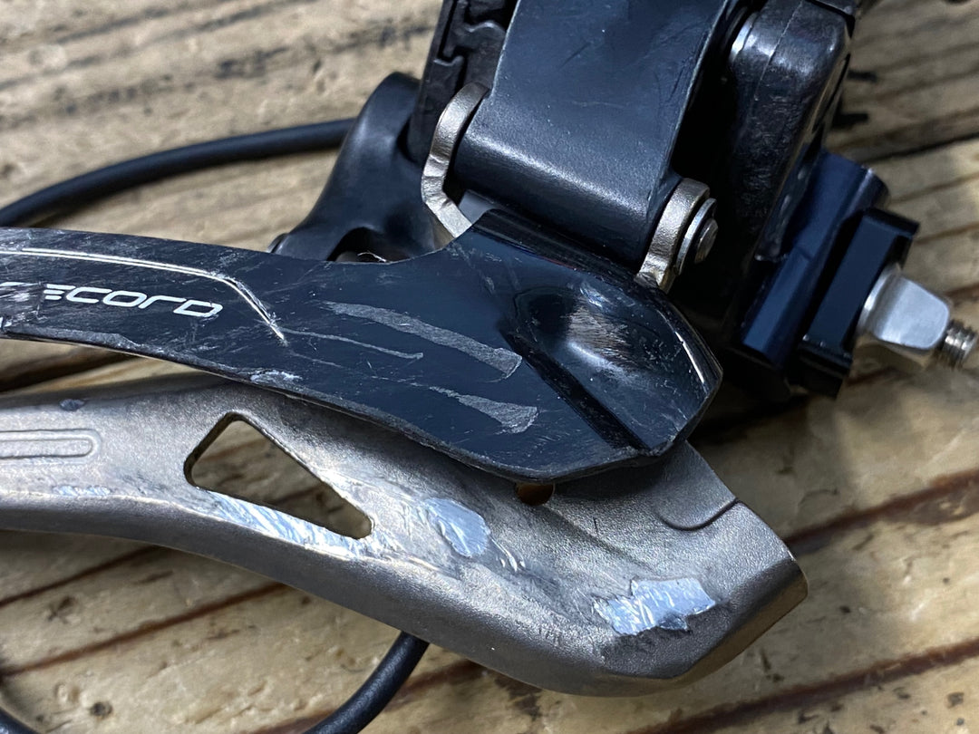 KD373 カンパニョーロ CAMPAGNOLO スーパーレコード SUPER RECORD FD19-SR12BEPS フロントディレイラー 2s EPS V4 電動 動作確認済