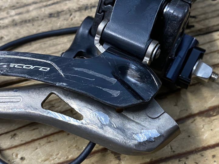 KD373 カンパニョーロ CAMPAGNOLO スーパーレコード SUPER RECORD FD19-SR12BEPS フロントディレイラー 2s EPS V4 電動 動作確認済