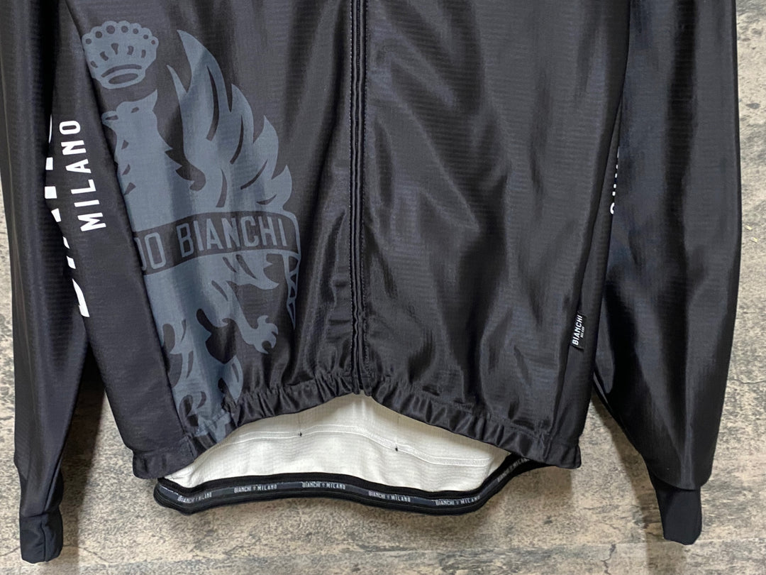 JP521 ビアンキ BIANCHI 長袖 サイクルジャケット L 黒チェレステ