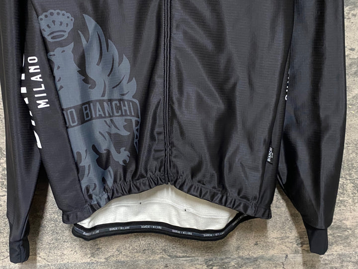 JP521 ビアンキ BIANCHI 長袖 サイクルジャケット L 黒チェレステ