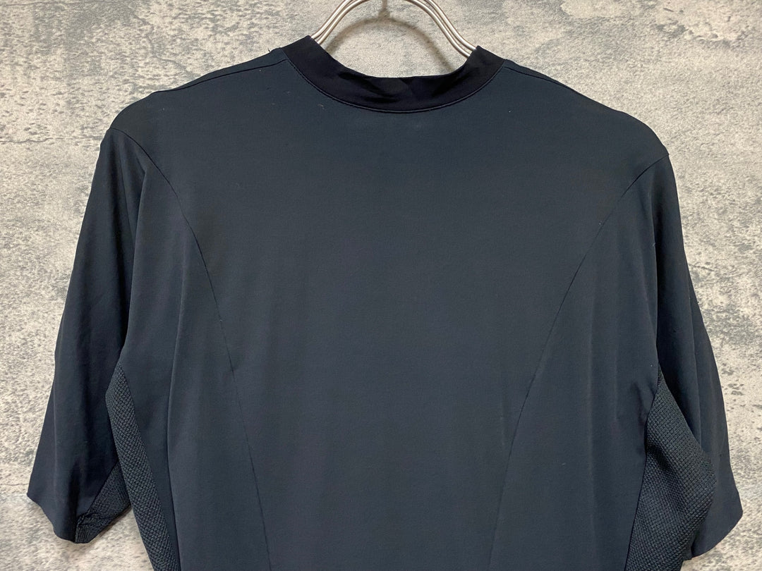 KB214 カステリ CASTELLI 半袖 サイクルジャージ 黒 XL ※ほつれ