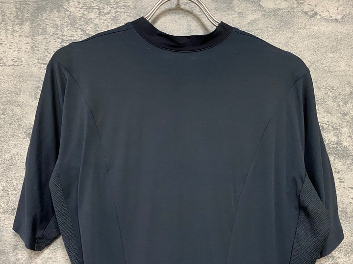 KB214 カステリ CASTELLI 半袖 サイクルジャージ 黒 XL ※ほつれ