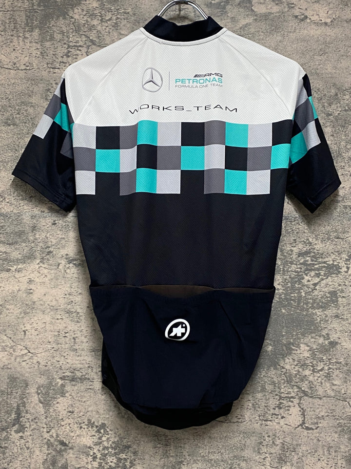 JZ636 アソス ASSOS サイクルジャージ 半袖 AMG PETRONAS Sサイズ ※汚れ 日焼け