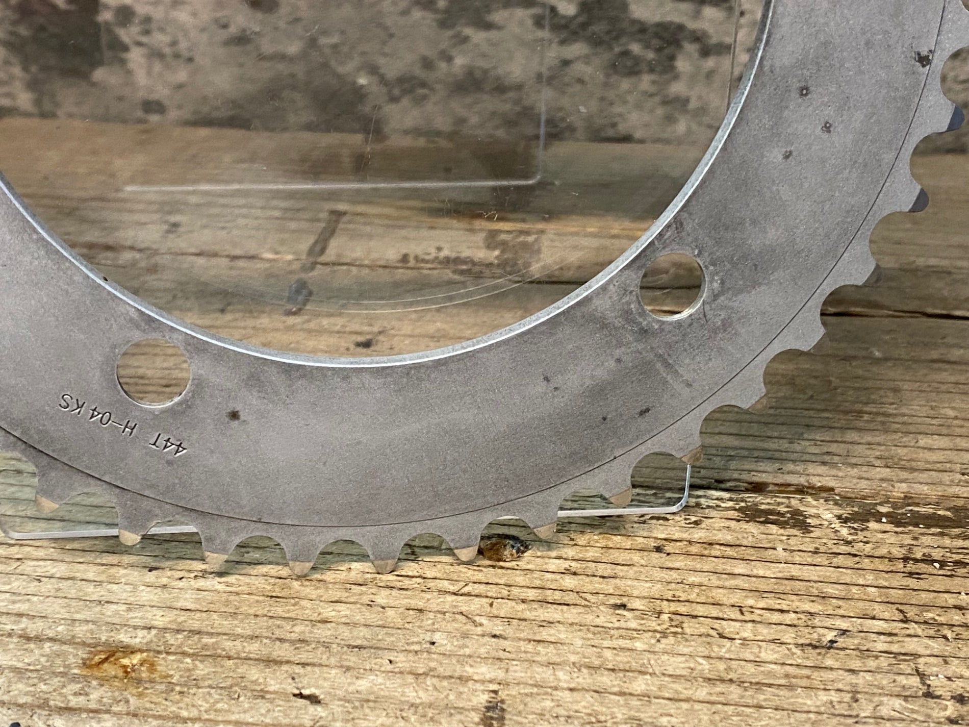 JJ558 スギノ Sugino MESSENGER チェーンリング シルバー 44T PCD130mm
