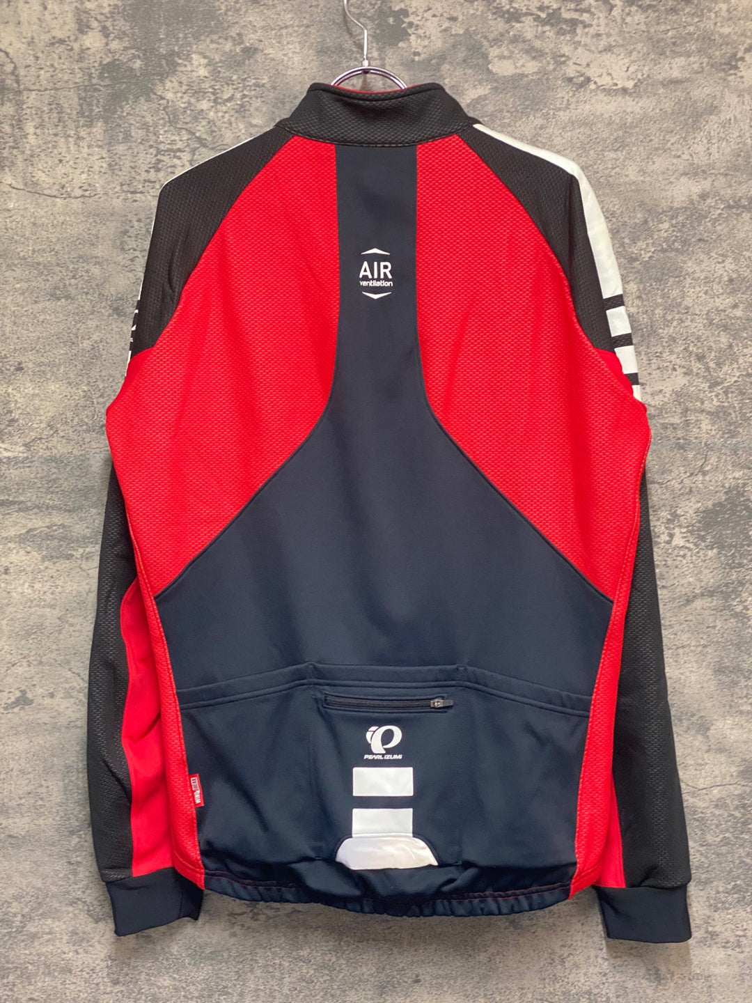 KN292 パールイズミ PEARL iZUMi 長袖 サイクルジャケット 赤 黒 XL 裏起毛