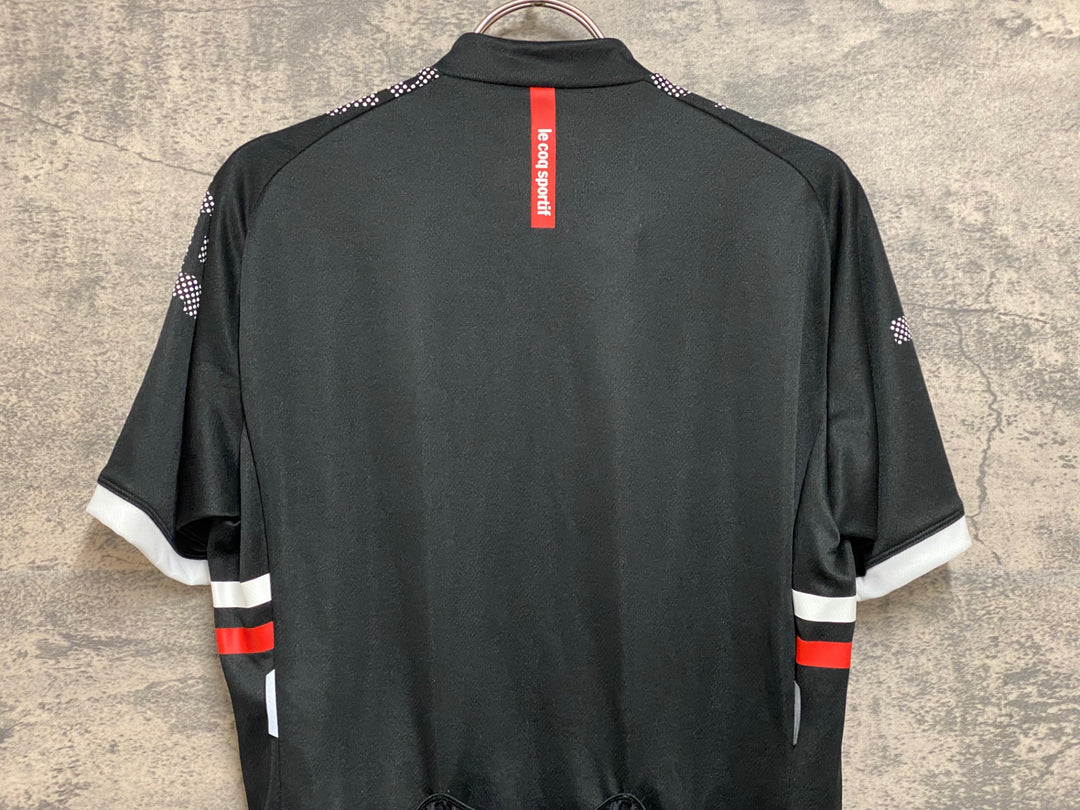 JP149 ルコックスポルティフ le coq sportif 半袖 サイクルジャージ 黒 M