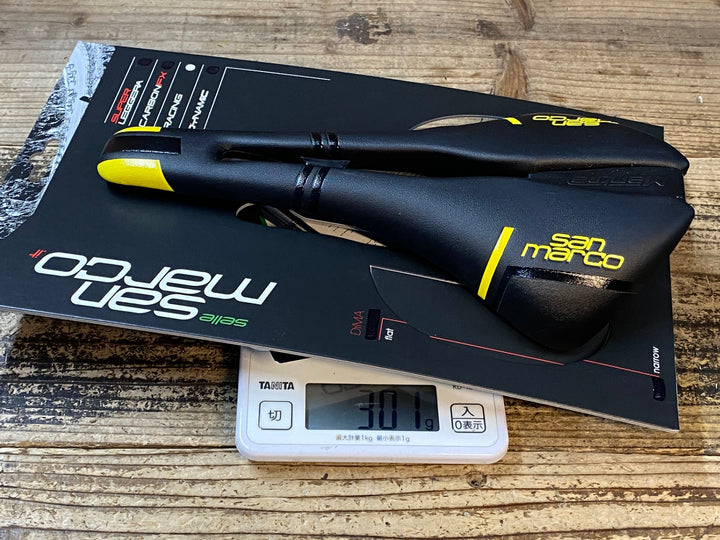 JU275 サンマルコ san marco MANTRA RACiNG サドル 黒黄 NARROW XSiLiTE レール