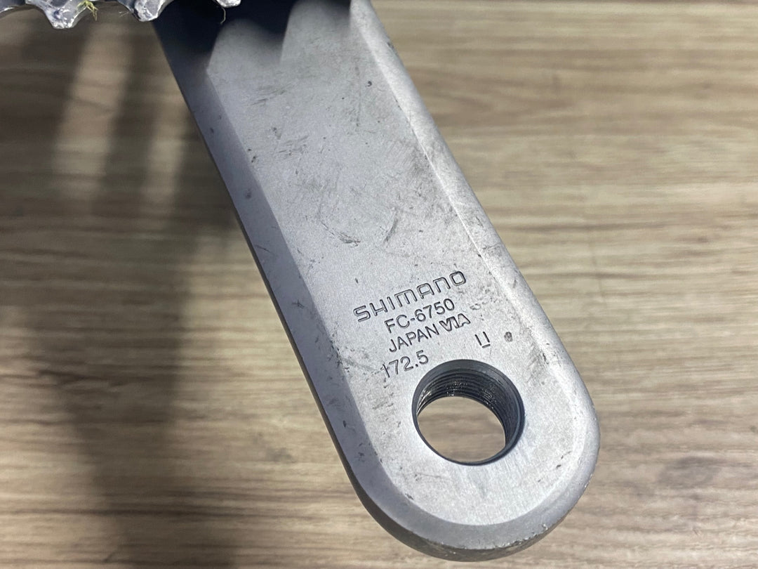 KJ570 シマノ SHIMANO アルテグラ ULTEGRA FC-6750 クランクセット 172.5mm 50-34T 9/10S