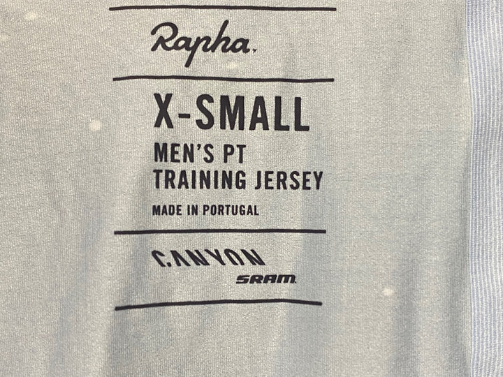JE223 ラファ Rapha MEN'S CANYON/SRAM TRAINING JERSEY 半袖 サイクルジャージ パープル ホワイト XS