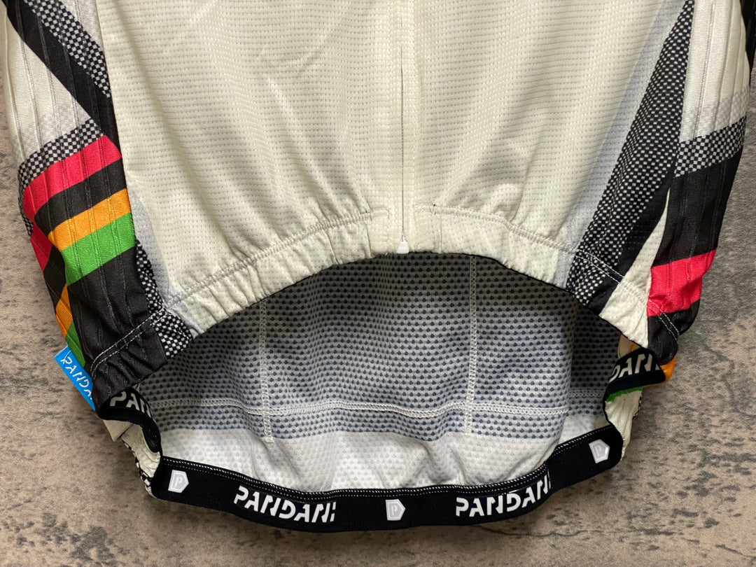 JR201 パンダーニ pandani 半袖サイクルジャージ 白 M エアロジャージ