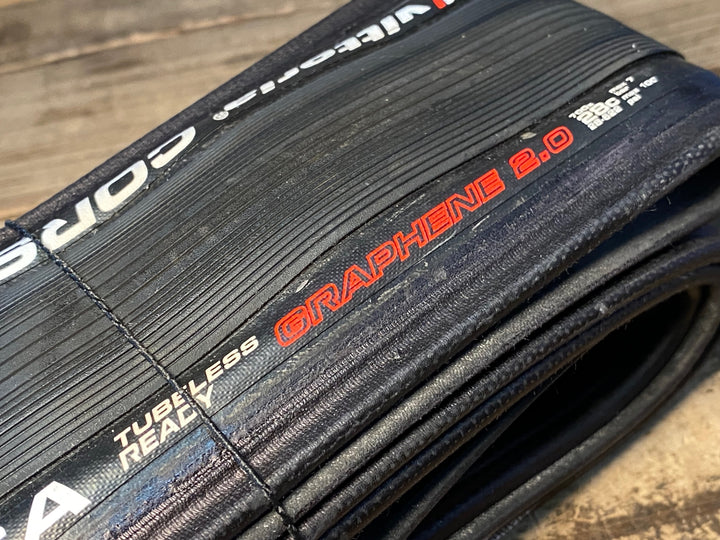 JX388 ヴィットリア Vittoria CORSA GRAPHENE 2.0 チューブレスレディタイヤ 700×28C 黒