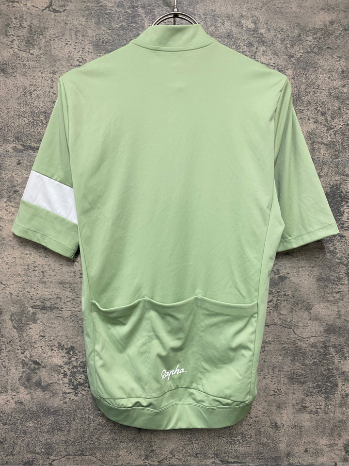 KM066 ラファ Rapha MEN'S CORE JERSEY 半袖 サイクルジャージ ライトグリーン S