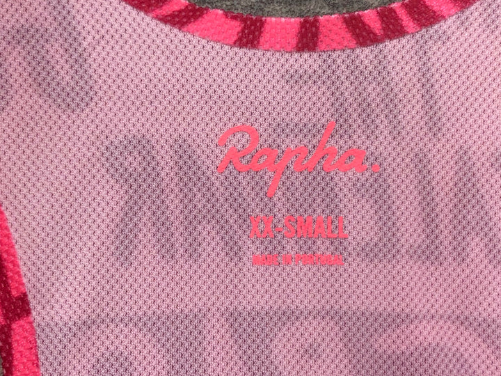 JE207 ラファ Rapha EF WOMEN'S PRO TEAM BIB SHORTS ビブショーツ ネイビー ピンク レディース XXS