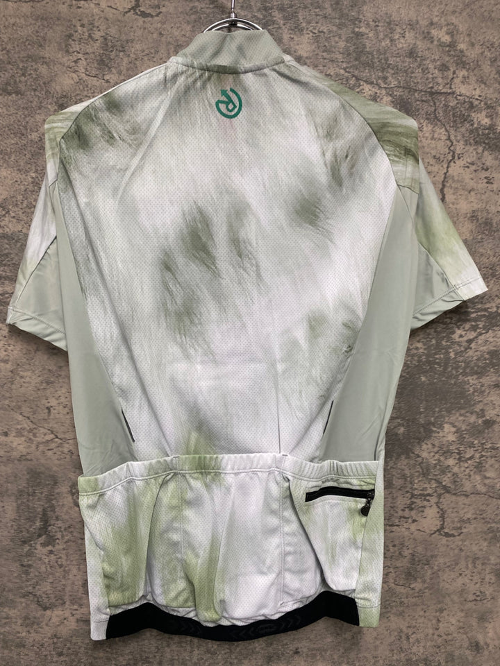JV953 レリック reric Fuzzy Womens Standerd Jersey 半袖サイクルジャージ レディース L 白 レディース