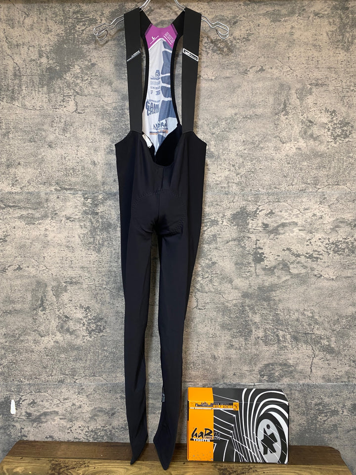 KP852 アソス ASSOS habu TIGHTS MILLE S7 ビブタイツ 黒 L 裏起毛
