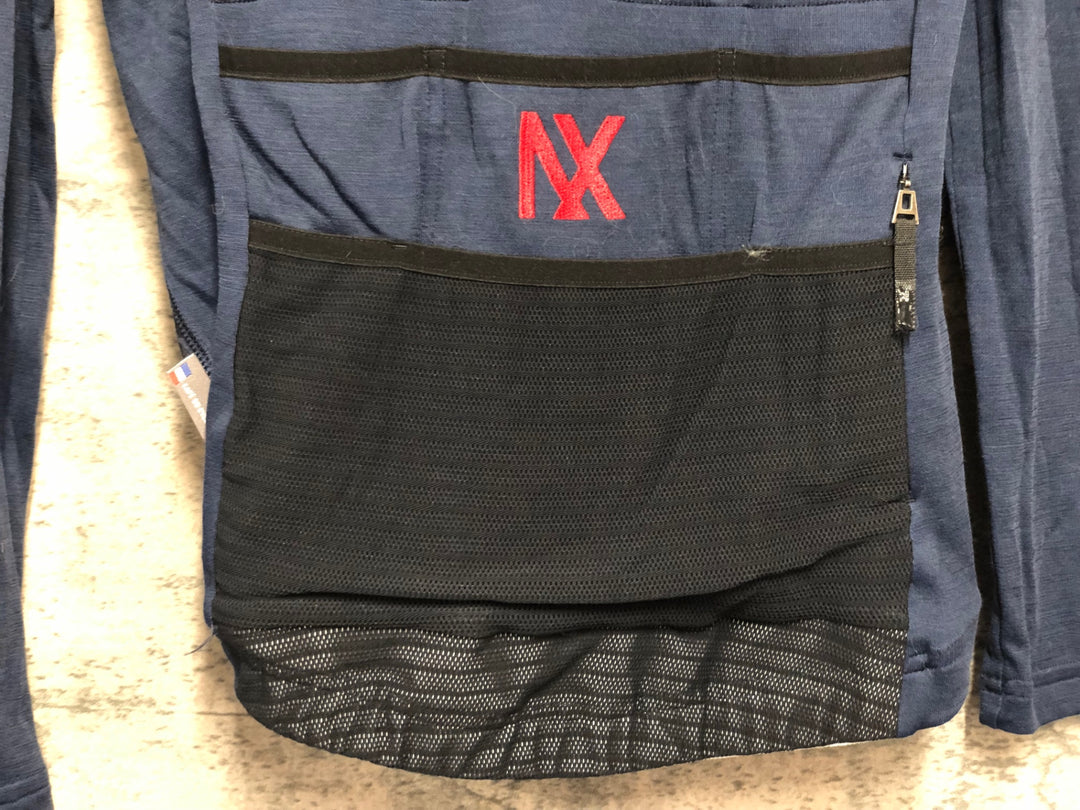 JE016 カフェドゥシクリステ CAFE DU CYCLISTE AUDAX IRMA 長袖 サイクルジャージ XS ブラック