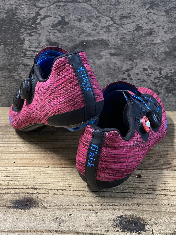 JS464 フィジーク fizik INFINITO R1 KNIT SHOES ビンディングシューズ EUR40.5 3穴 赤 ※ジャンク