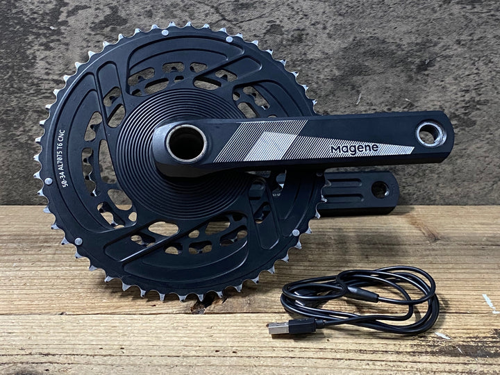 KQ245 マージーン Magene P325CS パワーメーター クランクセット 50/34T 165mm ※動作不良のためジャンク