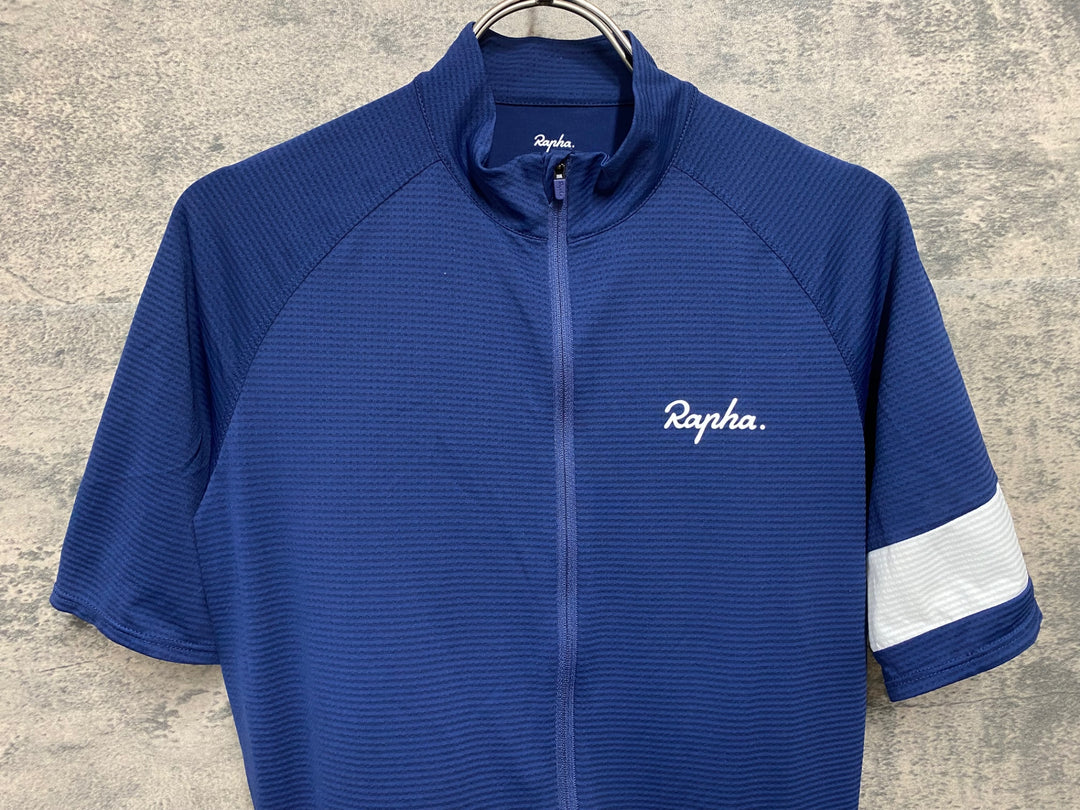 JX115 ラファ Rapha CORE LIGHTWEIGHT JERSEY 半袖 サイクルジャージ 紺 S