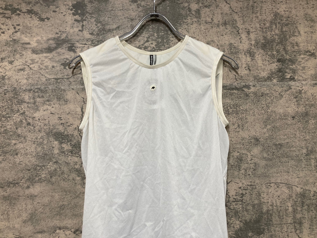 JR294 アソス ASSOS hot summer ノースリーブ ベースレイヤー 白 M
