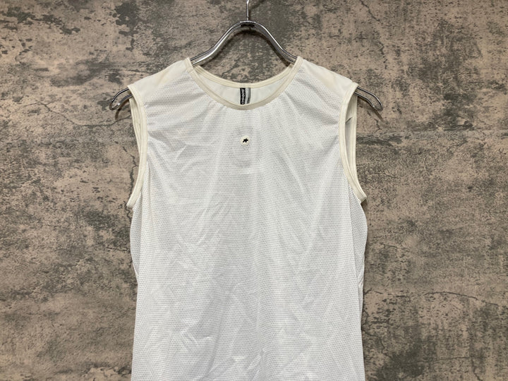 JR294 アソス ASSOS hot summer ノースリーブ ベースレイヤー 白 M