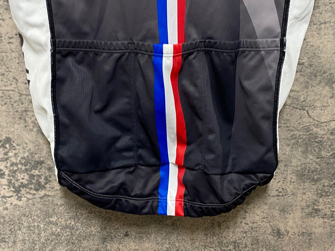 JP519 ルコックスポルティフ le coq sportif 半袖 サイクルジャージ L 白灰 ※ほつれあり
