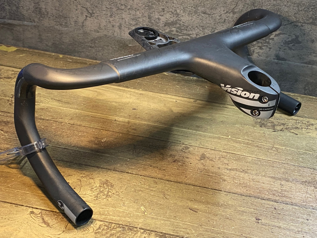 JI196 ビジョン VISION Metron 6D Integrated ビジョン カーボン ドロップハンドル ステム一体型 100mm ブラケット下部C-C420mm