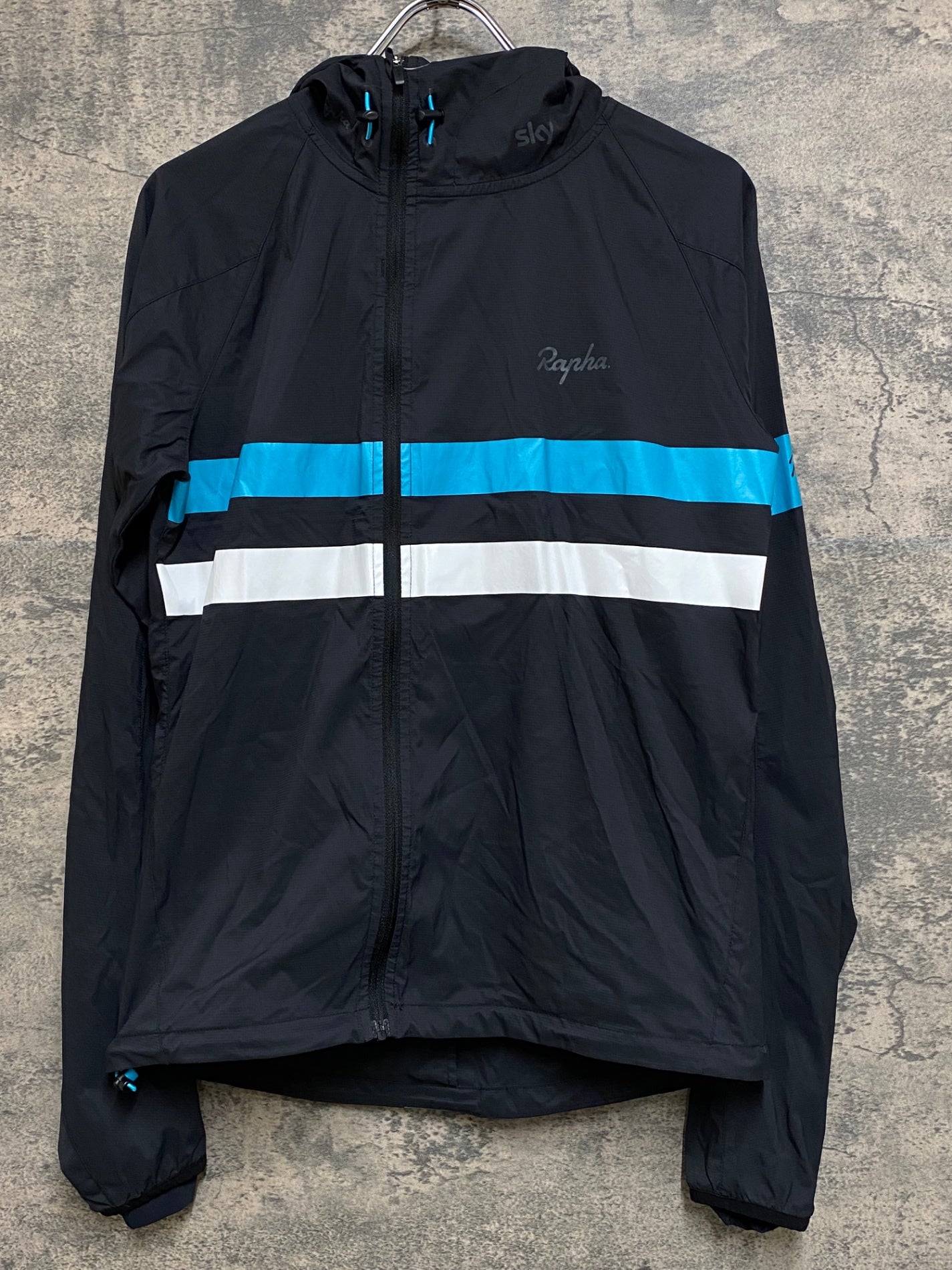 JN164 ラファ Rapha SPRAY JACKET 長袖 ウィンドブレーカー 黒 S