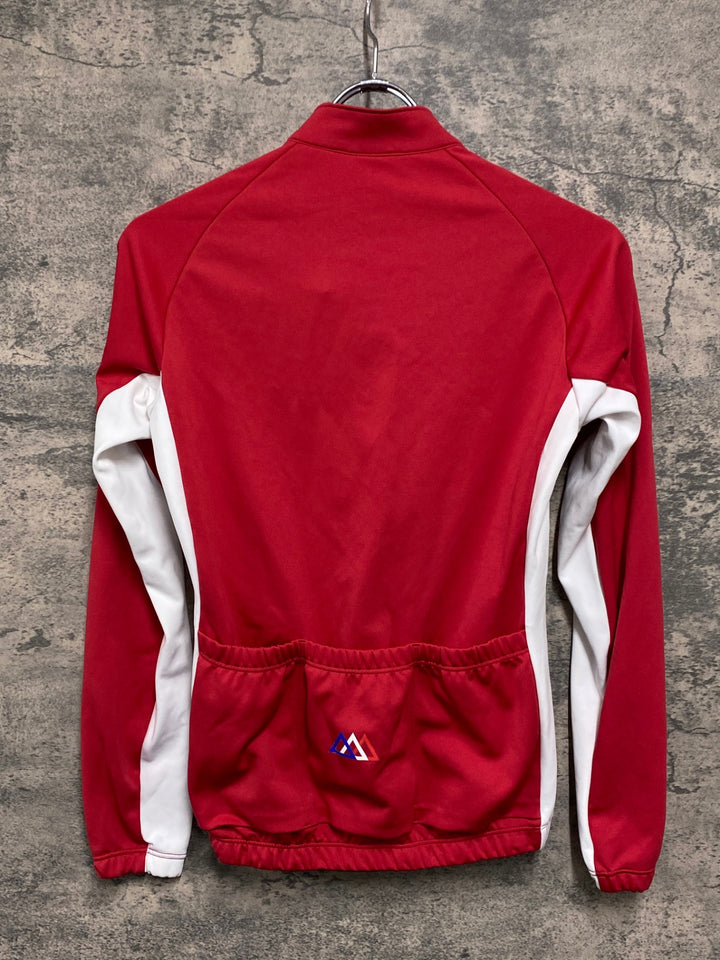 JW616 ルコックスポルティフ le coq sportif 長袖サイクルジャージ 赤 M レディース