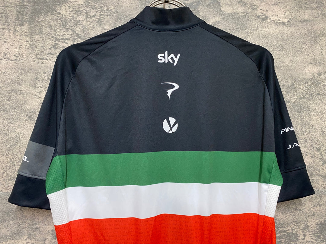 JN156 ラファ Rapha MEN'S COUNTRY JERSEY 半袖 サイクルジャージ 黒 赤 緑 M TEAM Sky