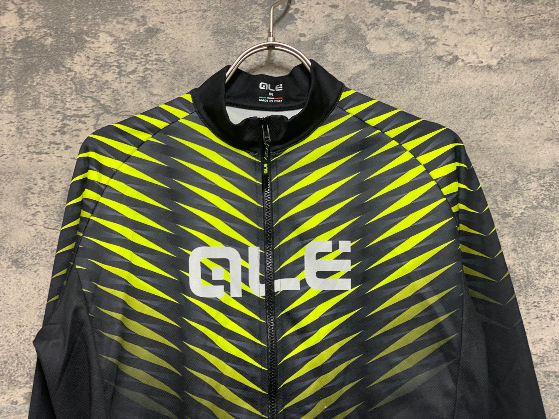 JQ828 アレ ALE 長袖 サイクルジャージ 黒 黄色 M 裏起毛 – BICI AMORE