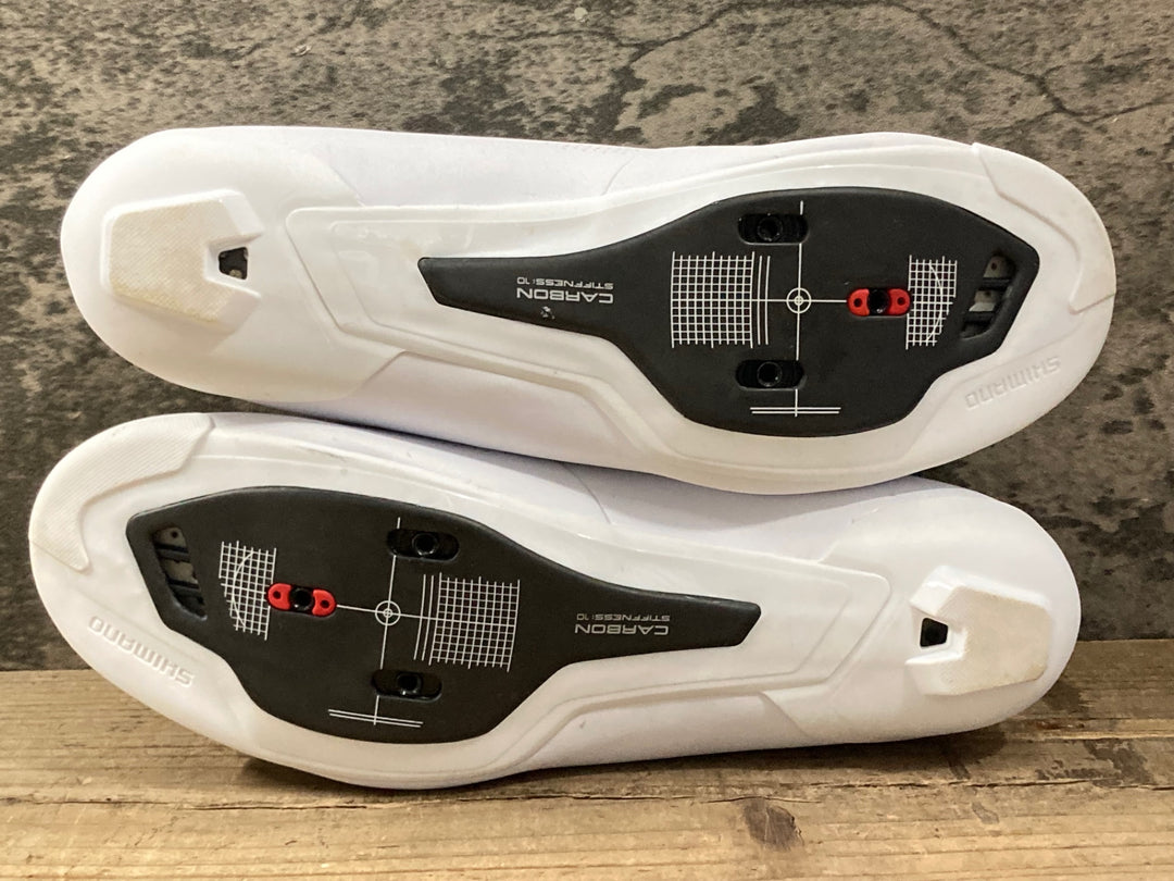 KO609 シマノ SHIMANO RC 7 SHRC703 ビンディングシューズ 白 EU42 SPD-SL