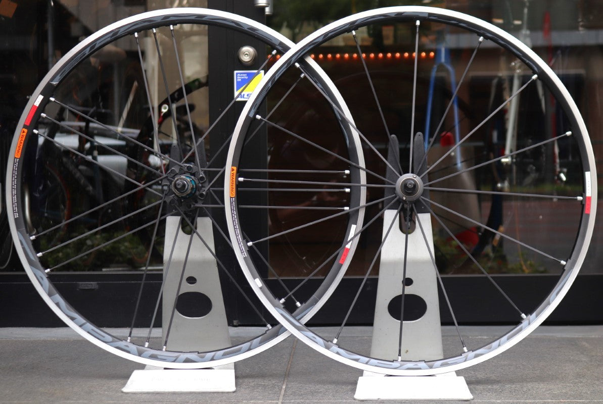 カンパニョーロ CAMPAGNOLO シャマルウルトラ SHAMAL ULTRA アルミ チューブレス ホイールセット シマノ12/11S ナローリム  15C 【東京南麻布店】