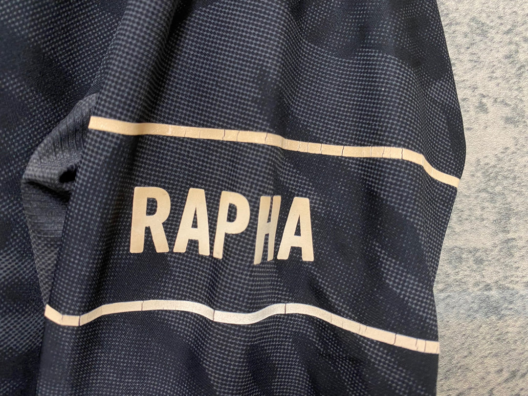 JM647 ラファ Rapha PRO TEAM LS TRAINING JERSEY RACE PRINT PACK 長袖 サイクルジャージ 黒 M
