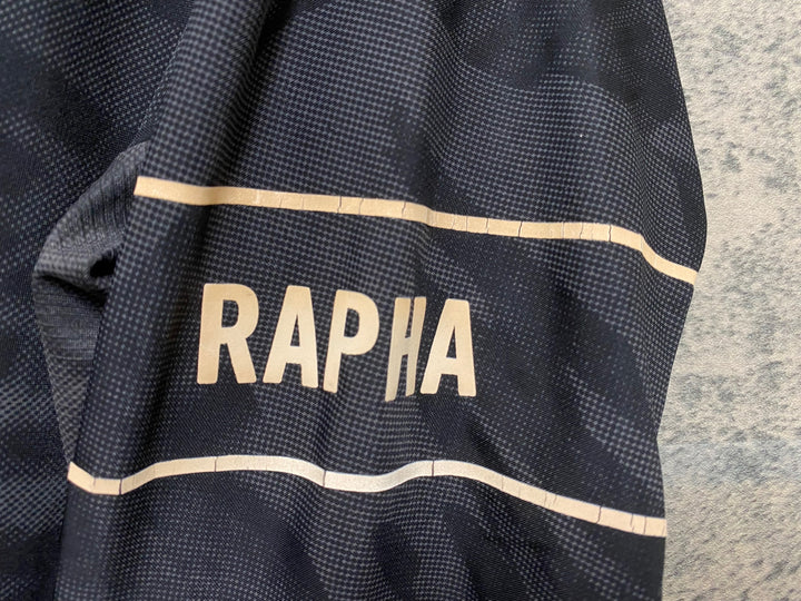 JM647 ラファ Rapha PRO TEAM LS TRAINING JERSEY RACE PRINT PACK 長袖 サイクルジャージ 黒 M