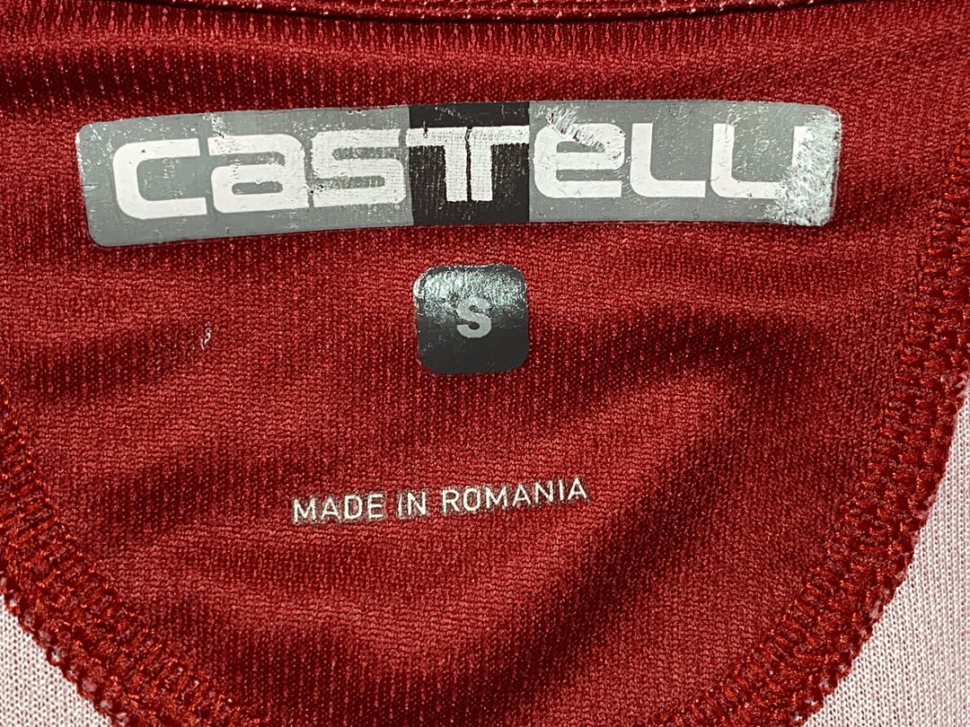 KG335 カステリ CASTELLI 半袖 サイクルジャージ 赤 黒 S INEOS