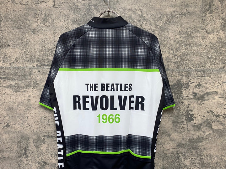 KA647 パールイズミ PEARL iZUMi 半袖 サイクルジャージ 黒 白 総柄 XL