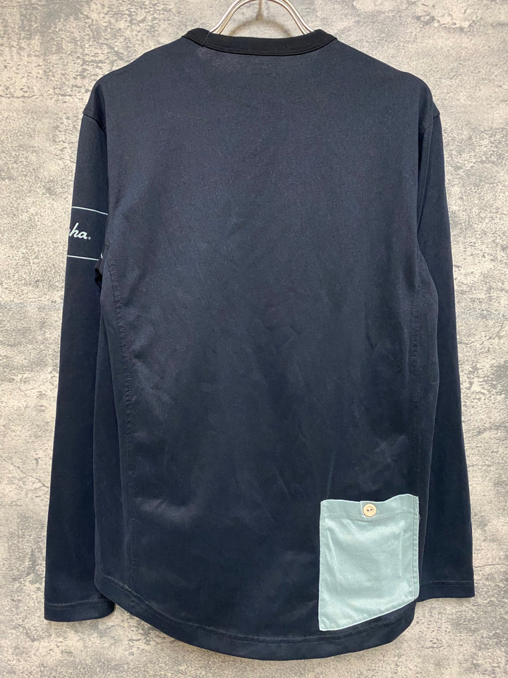 JR976 ラファ Rapha LONG SLEEVE FIXED T-SHIRT 長袖 Tシャツ 黒 M