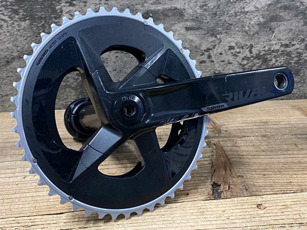 KG773 スラム SRAM Rival AXS クランクセット 48/35T 172.5mm ※スパイダー樹脂部割れのためジャンク
