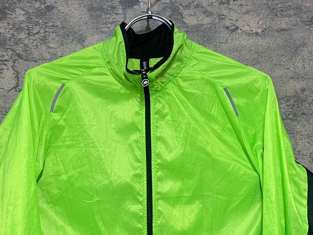 KQ581 アソス ASSOS MILLE GT WIND JACKET 長袖 ウインドブレーカ 蛍光 黄 M