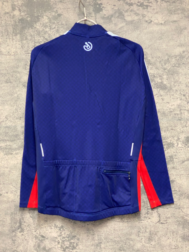 JV977 レリック reric Women's Grace Long Sleeve Jersey 長袖サイクルジャージ 紺 M 裏起毛 レディース