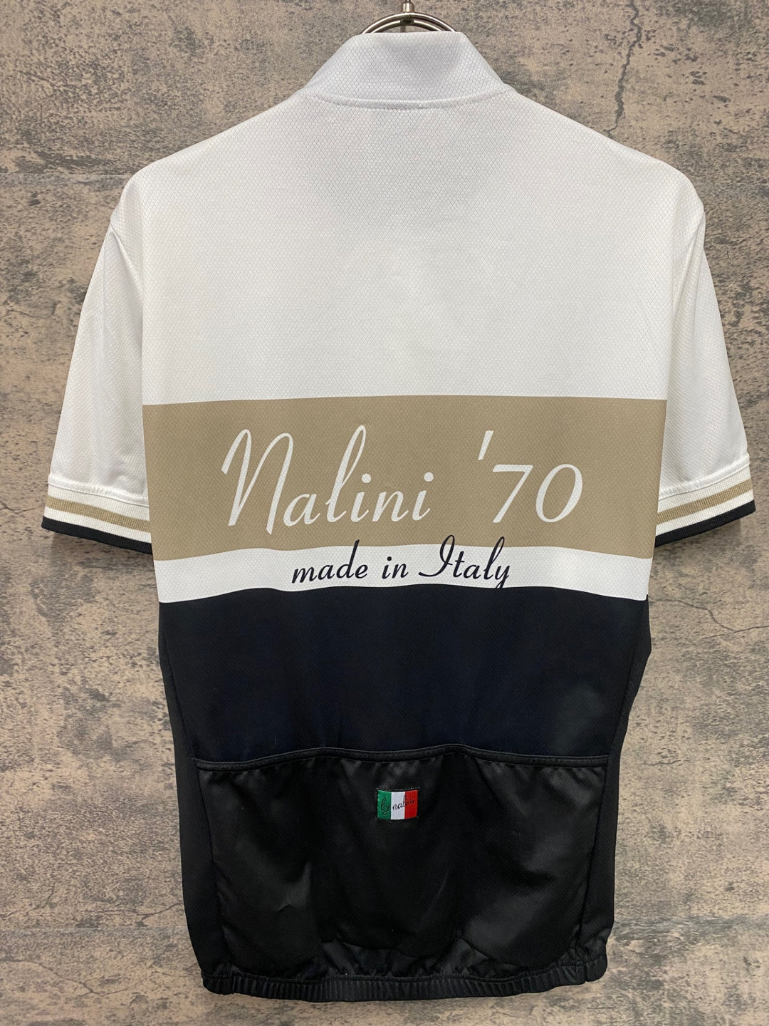 KD356 ナリーニ NALINI 半袖 サイクルジャージ 黒白ベージュ M