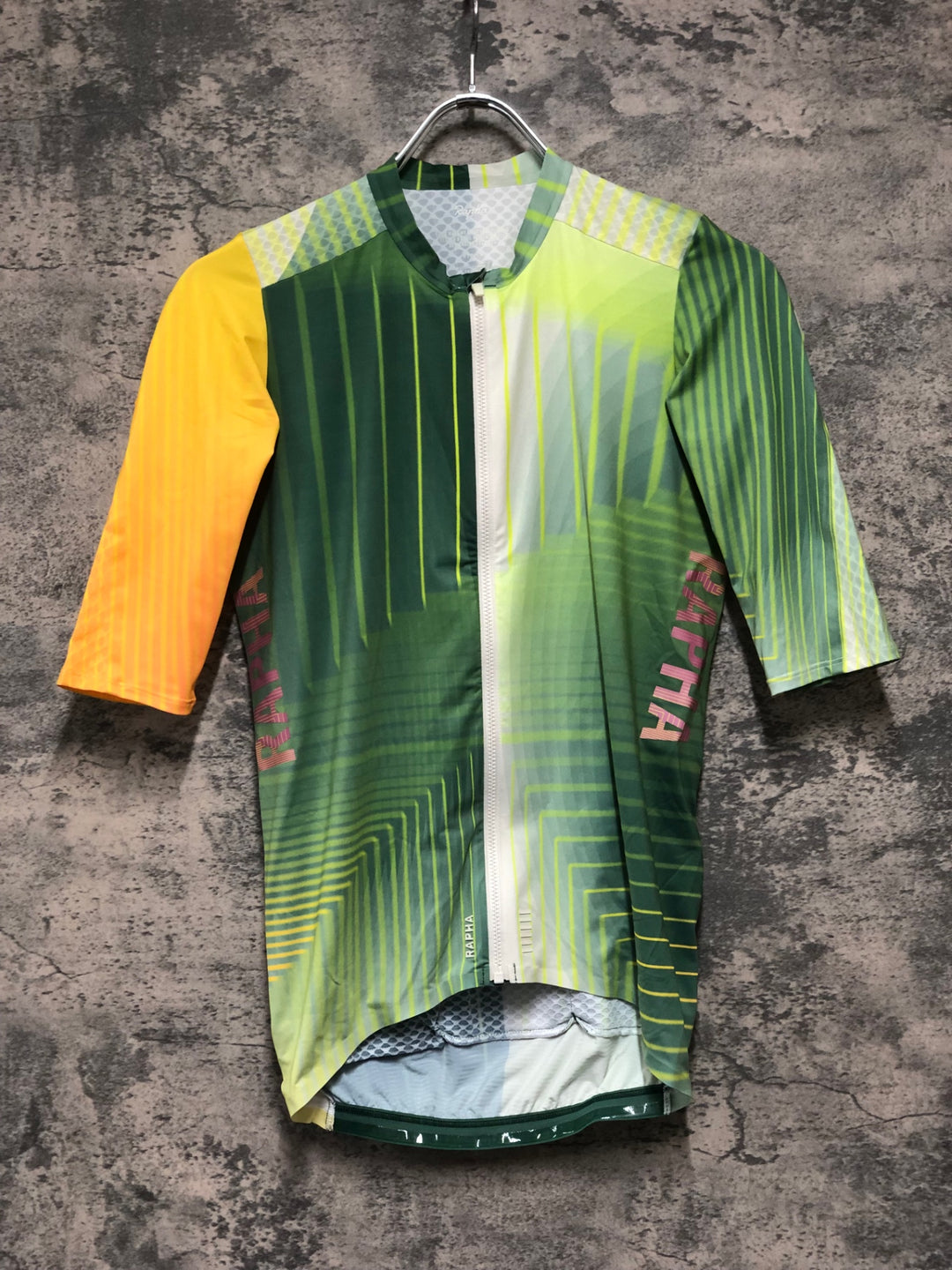 JJ939 ラファ Rapha TUNNEL VISION PT AERO JERSEY サイクルジャージ 緑 M