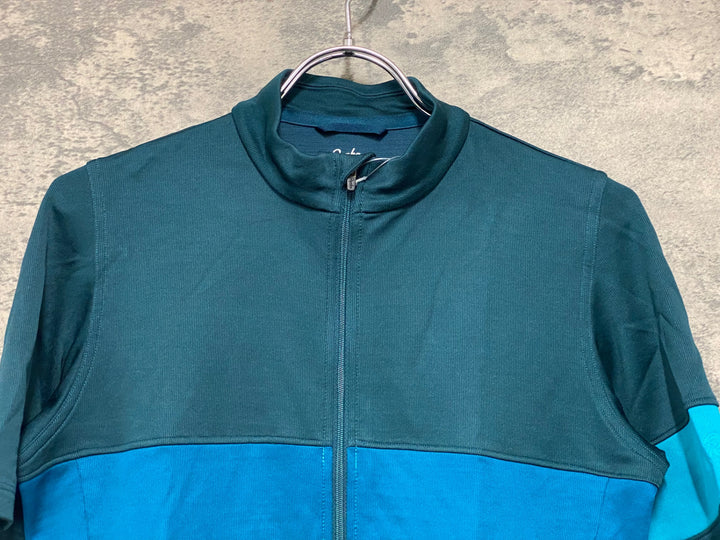 JV233 ラファ Rapha FLYWEIGHT JERSEY LINES 半袖 サイクルジャージ ターコイズ S