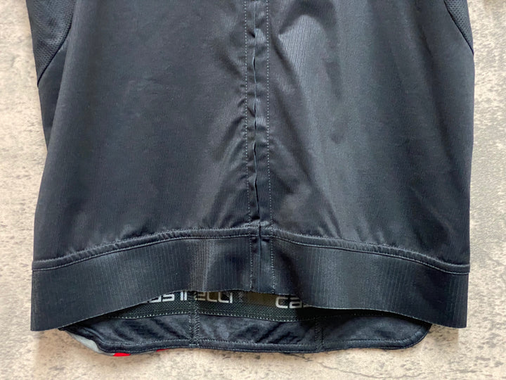 JS961 カステリ CASTELLI 半袖 サイクルジャージ 黒 S