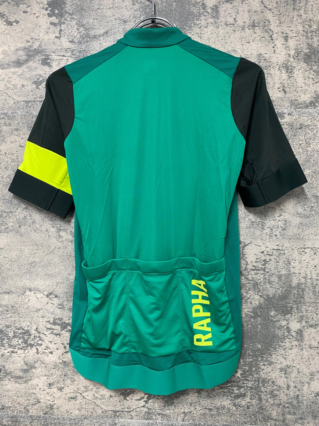 JI685 ラファ Rapha PRO TEAM TRAINING JERSEY 半袖 サイクルジャージ 緑 S