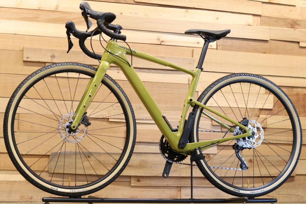 Cannondale TOPSTONE　緑　ライト付 CANNONDALE ( キャノンデール ) グラベルロード TOPSTONE CARBON